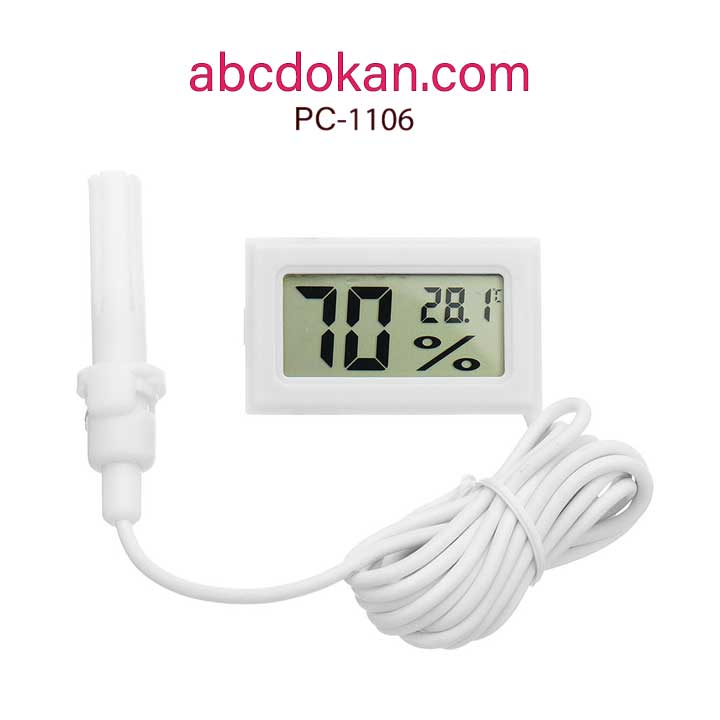 Portable Mini LCD Digital Temperature Humidity Meter [PC-1106] - ABC Dokan